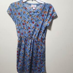 LuLaRoe Girl's sz 8 dress with pockets